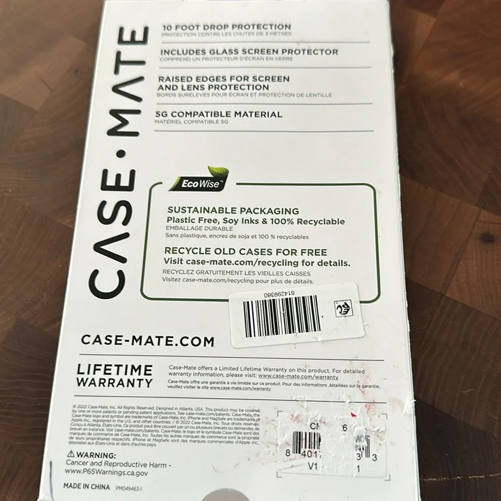 Casemate tough case for IPhone 14 Plus. Unused.